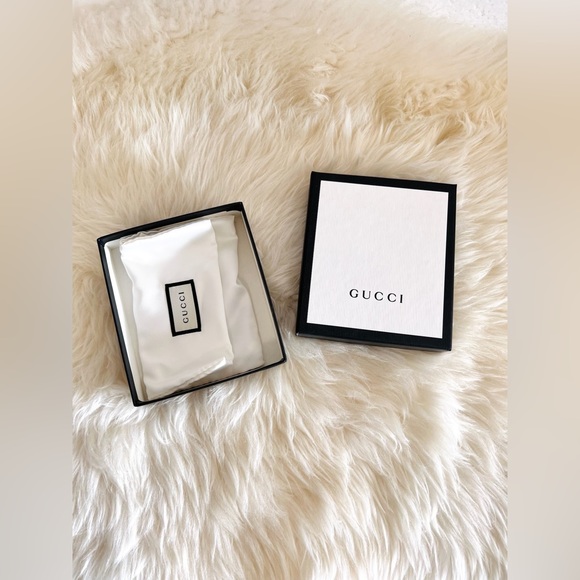 NIB GUCCI Beaded Anchor Necklace Authentic With Pouch Gift Box $970 - Picture 11 of 11